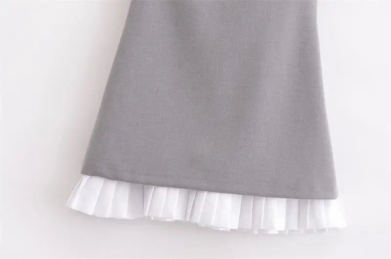 LIZAKOSHT  -  Dresses Women's Summer 2025 New Elegant Slim Fashion Patchwork Mini Holiday Dress Street Joker Youth Chic Dress