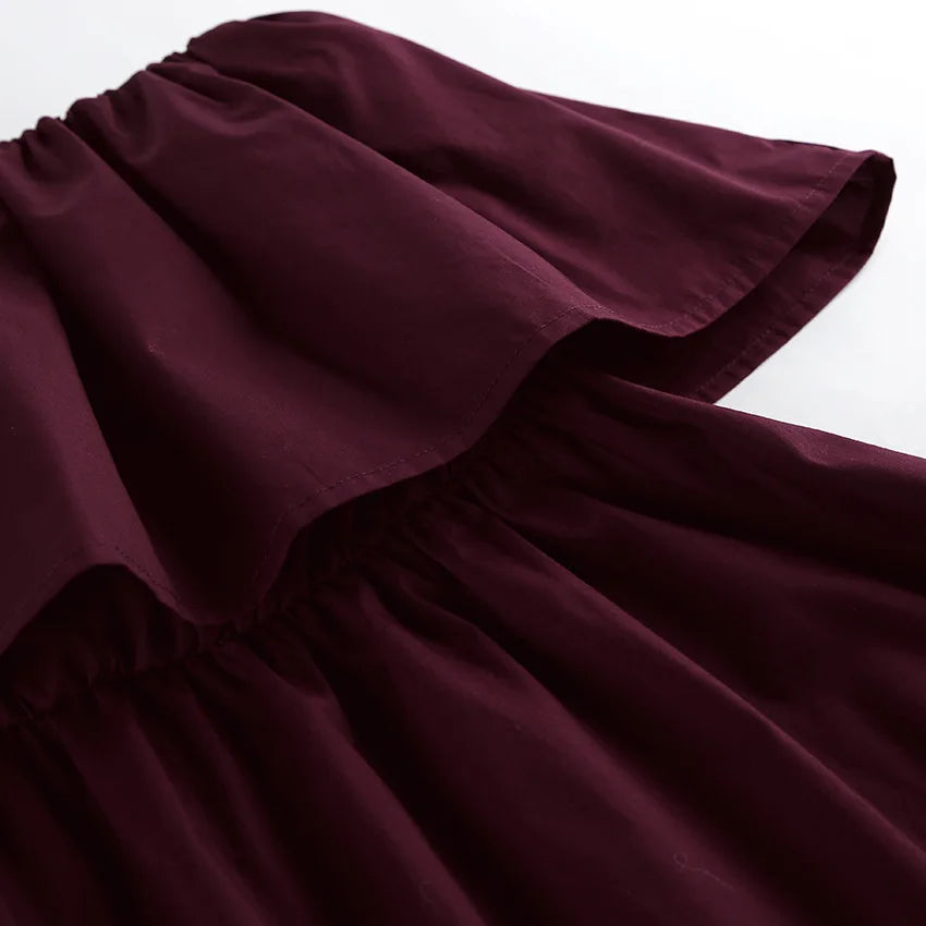 LIZAKOSHT  -  Spring and Summer New French Ruffle Edge Fashion Tube Top Temperament Dress Women's Commuter Elegant Long Dress