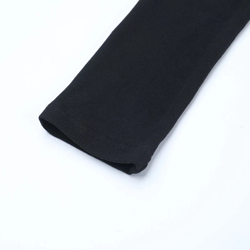 LIZAKOSHT  -  Classic Black Princess Fluffy Dress For Women Elegant Crew Neck Long-sleeved High Waist Pleated Mini Gowns Party Streetwear