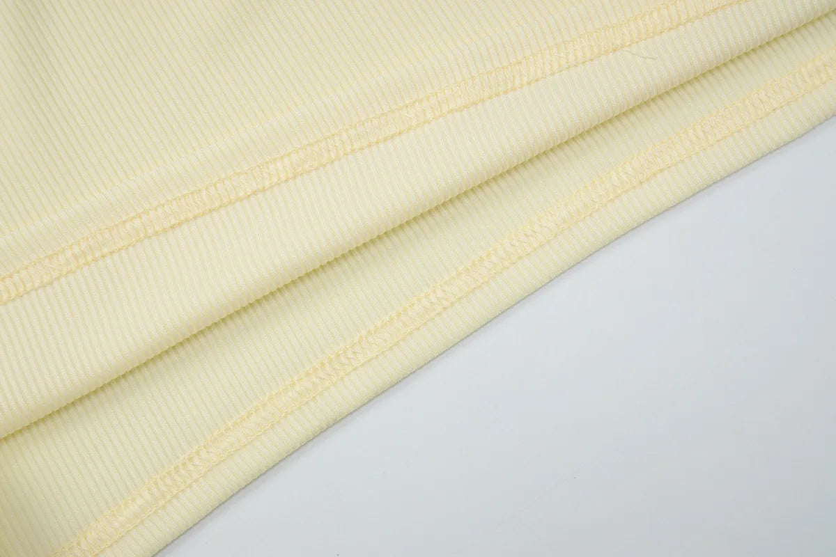 LIZAKOSHT  -  Woman Clothes Deep V-neck Yellow Tank Tops Sexy Sleeveless Lace Patchwork T-shirt Girls Y2K Corset Top Streetwear