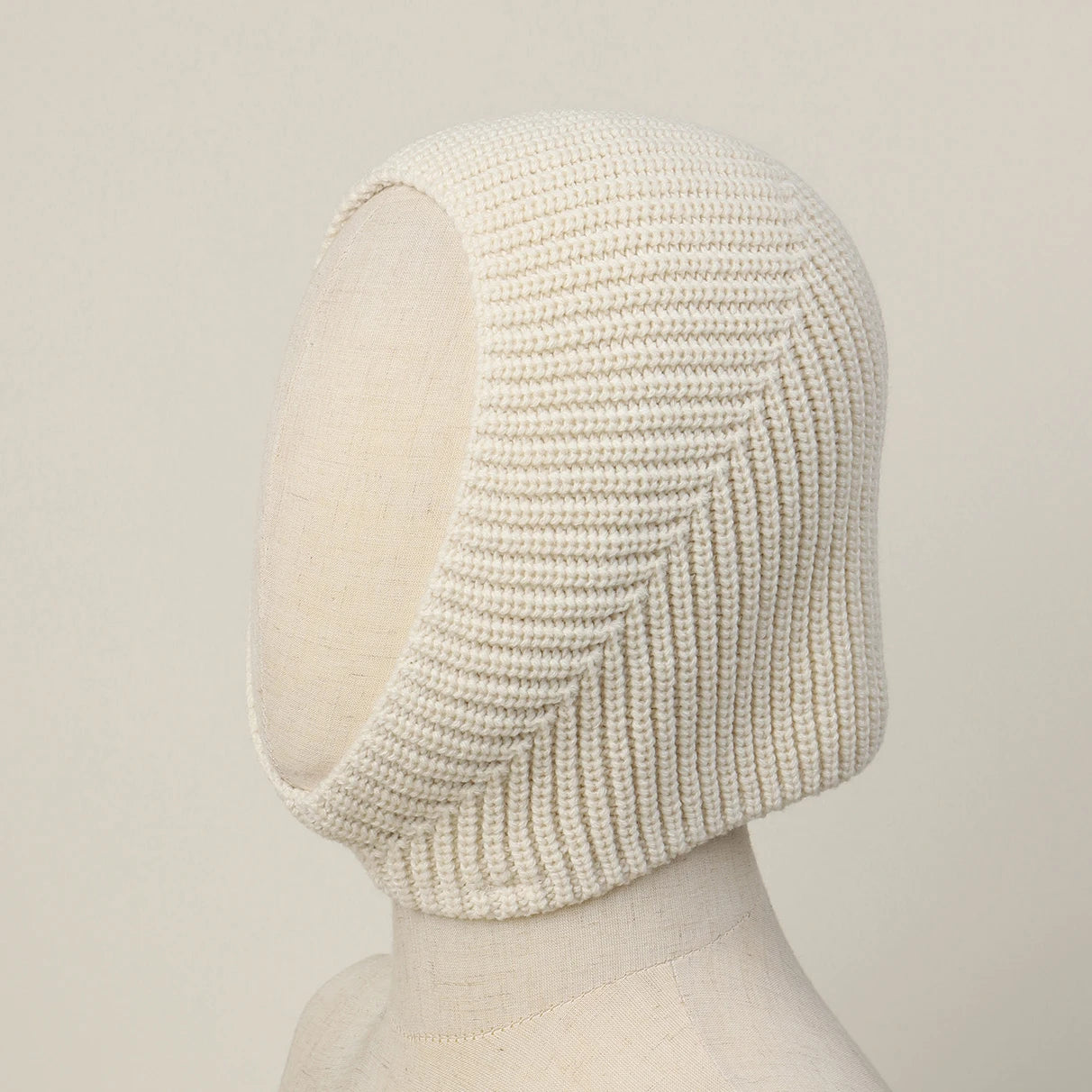 LIZAKOSHT  -   Knitted Headscarf Hat for Adults Solid Color Winter Integrated Hood Neck Face Cover Stretchy Windproof Balaclava Ski Hat 56-58cm