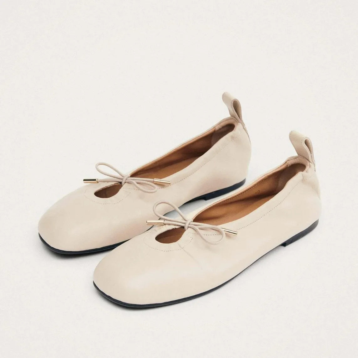 LIZAKOSHT  -  Designer Spring Women Ballet Flats Casual Shallow Butterfly-knot Shoes Soft Sole Women's Elegant Leather Dress Shoes