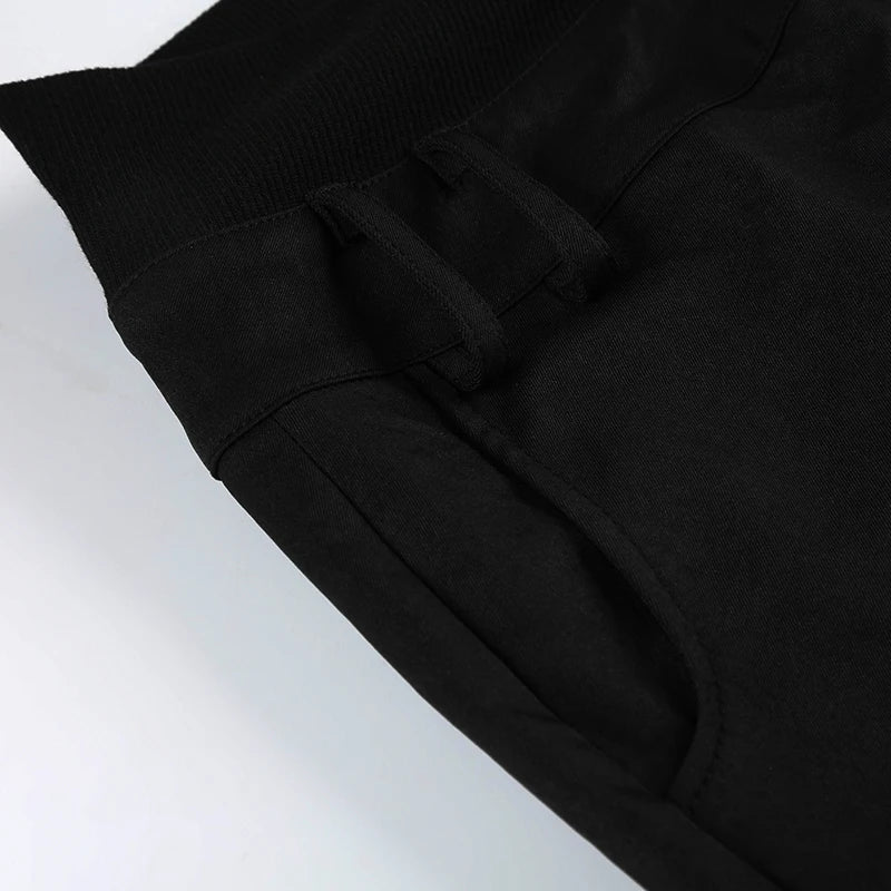 LIZAKOSHT  -  Irregular Waist Flared Pants Baggy Boot Cut Trousers Casual Basic All-match Streetwear Chic Fashion Outfits Women