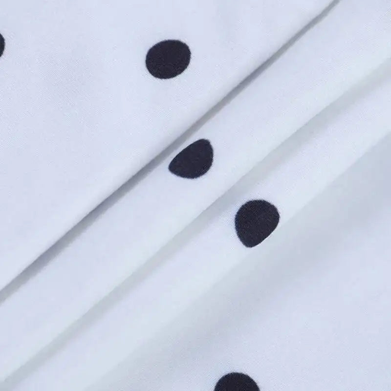 LIZAKOSHT  -  Polka Dot Pencil Pants Women High Waisted Tight Fitting Printed Side Slit Small Leg Summer Elegant Casual Sporty Cropped Pants