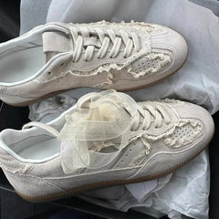 LIZAKOSHT  -  Korean Style Versatile Cute Dequn Shoes Women's New Small Popular Internet Celebrity Casual Sports Flat Shoes Lightweight