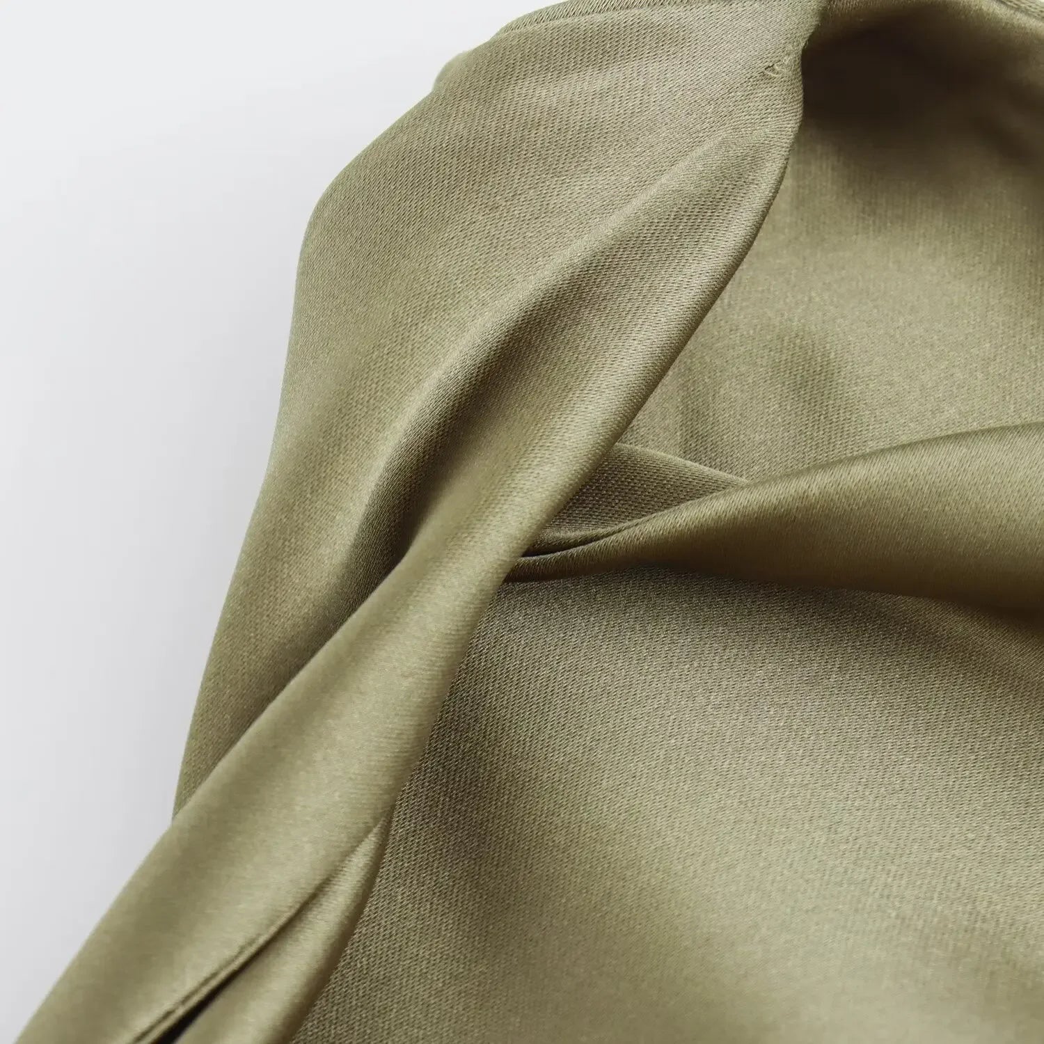 LIZAKOSHT  -  Summer New Women Sleeveless Dress Fashion Temperament Sexy Silk Satin Texture Solid Color Midi Long Dress Women Elegant