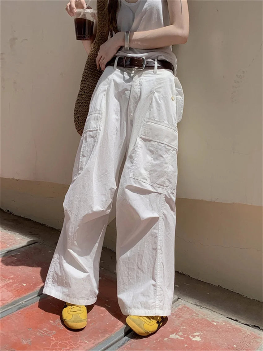 LIZAKOSHT  -  All Match Trousers Women Daily Minimalist Loose New Solid Work Wear Slim New Casual Dance Summer Sports Pants