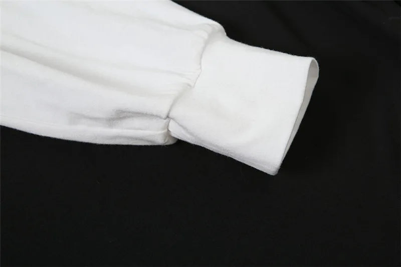 LIZAKOSHT  -  Letter Print Graphic T Shirts White Oversized One Shoulder Tops Womens Summer Fashion Clothing Trends 2025