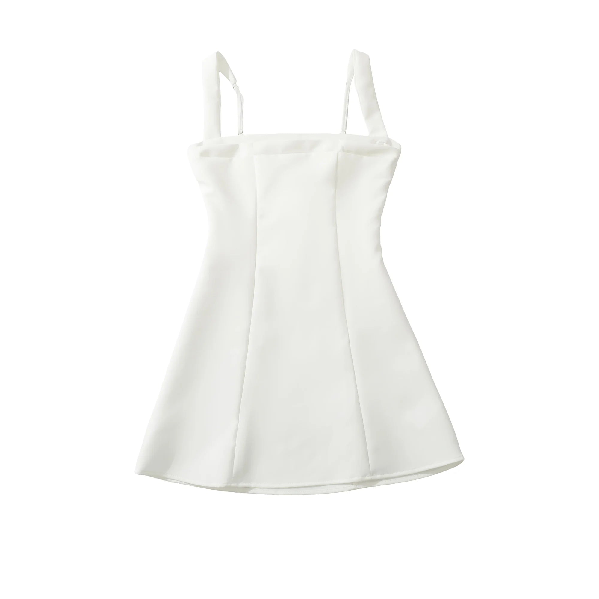 LIZAKOSHT  -  Sexy Low Chest Slash Chest Corset style Sling Dress Women Cross Lacing up Back A-lined Mini Dresses Party Skater Short Sun Robe