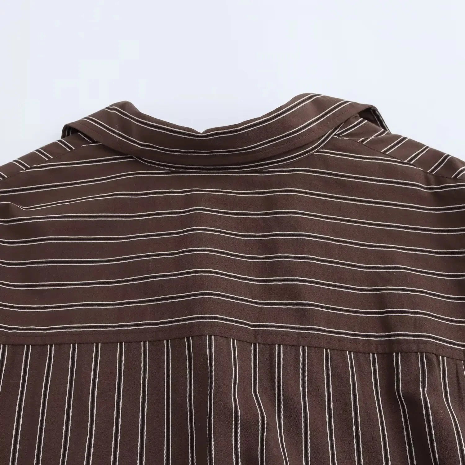 LIZAKOSHT  -  Striped Shirt Women Casual Loose Single Breasted Turn-down Collar Blouse 2025 New Summer Office Lady Simple Long Sleeve Shirts