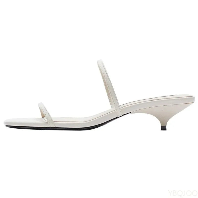 LIZAKOSHT  -  Simple versatile one-piece comfortable outdoor cool mop new style with sloping female head sexy temperament high heels