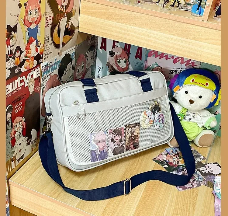 LIZAKOSHT  -  Japanese School Supplies JK Uniform Bag Two-dimensional Shoulder Slung Handbag Commuter Cereal and Pain Bag Shoulder Bag Women