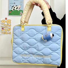 LIZAKOSHT  -  Ins Blue Cute Laptop Bag Handbag 13 14 15 15.6 16 Inch Macbook Air Case Pro 14 Case Laptops Sleeve Notebook Cover Matebook Cover