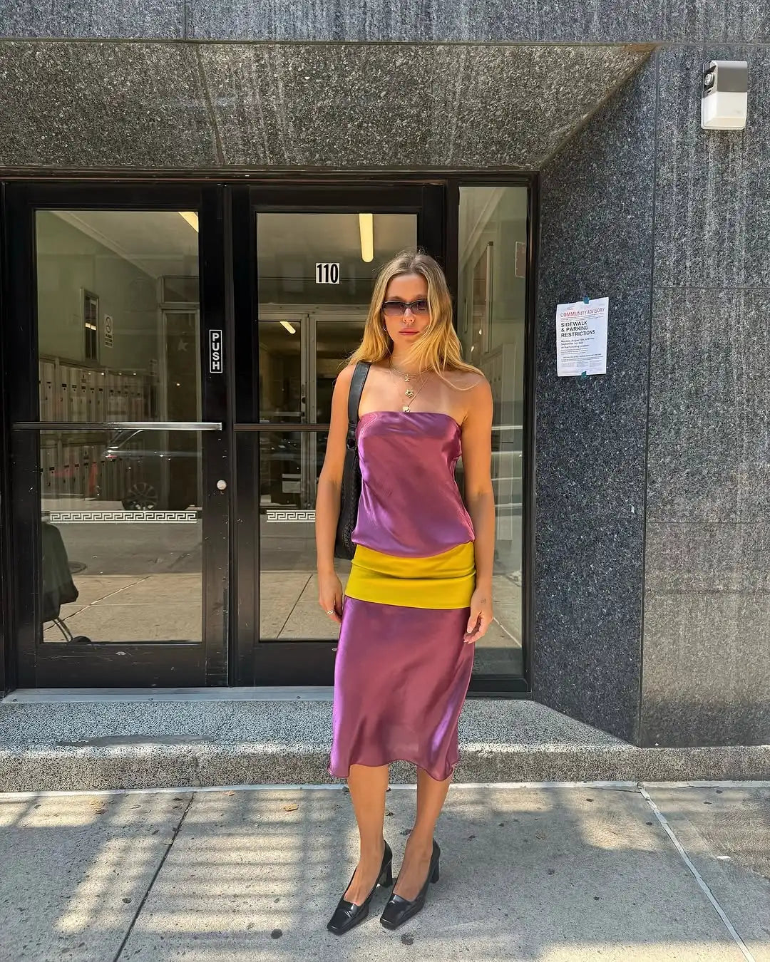 LIZAKOSHT  -  Women Casual Patchwork Strapless Sets Fashion Off-shoulder Sleeveless Slim Top Skirt 2 Pieces New Lady Daily Commute Wear