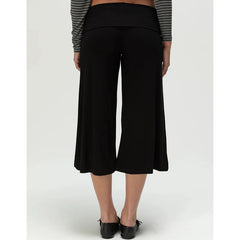 LIZAKOSHT  -  Women's Y2k Fold Over Loungewear Capris Wide Leg Cropped Flowy Gaucho Pants Comfy Casual Yoga Coluttes Pajama Bottoms
