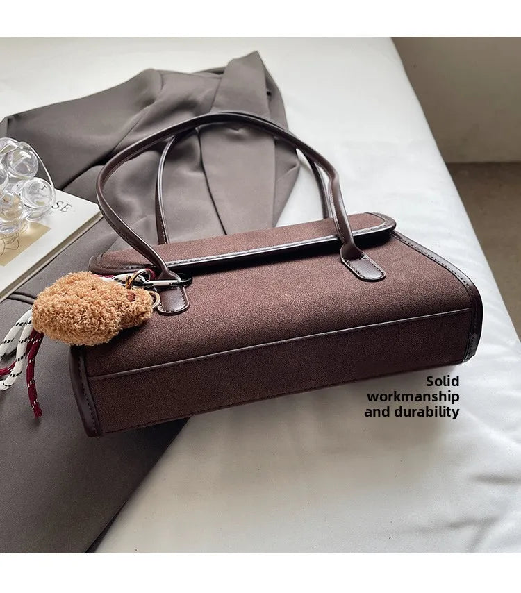 LIZAKOSHT  -  Retro Underarm Bag Large Capaci Casual Commuter Women's Bag oulder Bag Office Bag Faionable Simple Sle Korean Sle