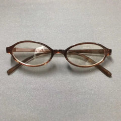 LIZAKOSHT  -  Oval Small Oval Frame Glasses Shiny PC Round Frame Flat Spectacle Glasses Korean Style Y2k Optical Myopia Glasses Daily
