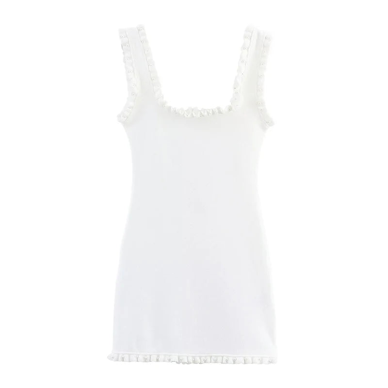 LIZAKOSHT  -  Dresses Summer Women's New Chic Elastic Tight Mini Elegant Holiday Women's Dress Street Summer Party Youth Dress
