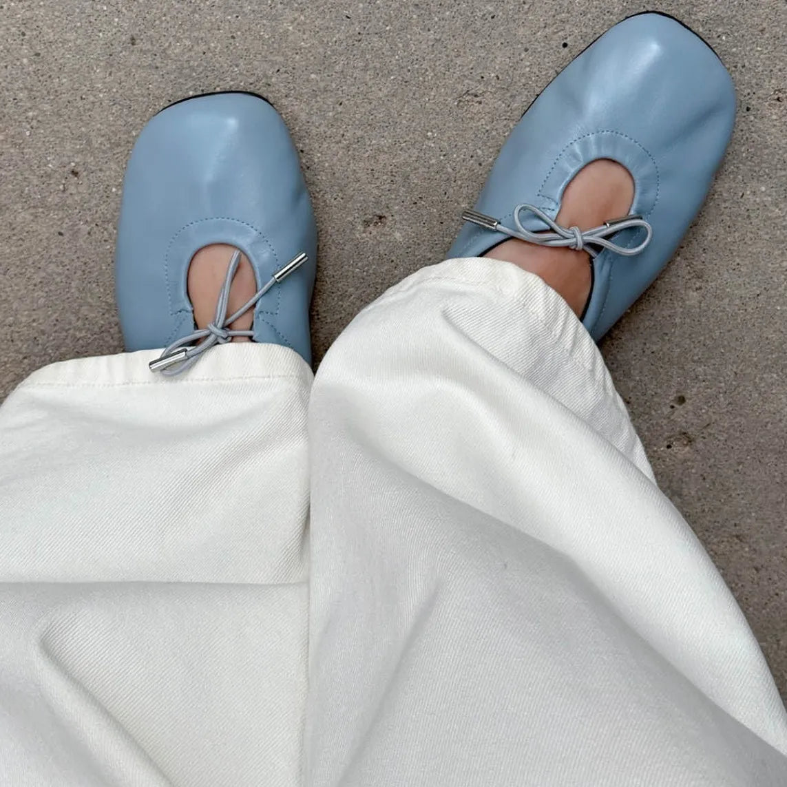 LIZAKOSHT  -  Designer Spring Women Ballet Flats Casual Shallow Butterfly-knot Shoes Soft Sole Women's Elegant Leather Dress Shoes