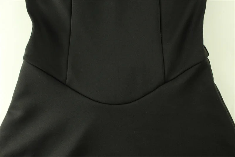 LIZAKOSHT  -  Off Shoulder Backless Temperament Sexy Solid Color Dress Women Elegant Party Dress Contrasting Strapless Bodycon Summer Dress
