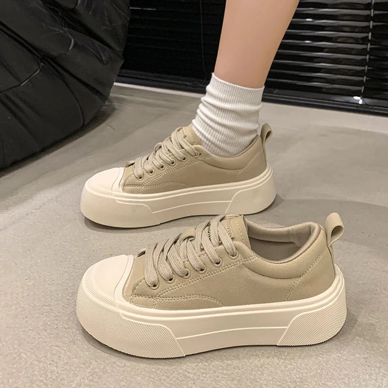 LIZAKOSHT  -  Summer Shoes Ladies Clogs Platform Autumn Wedge Basket Female Footwear Espadrilles For Women Creepers Fall Sports Leopard D