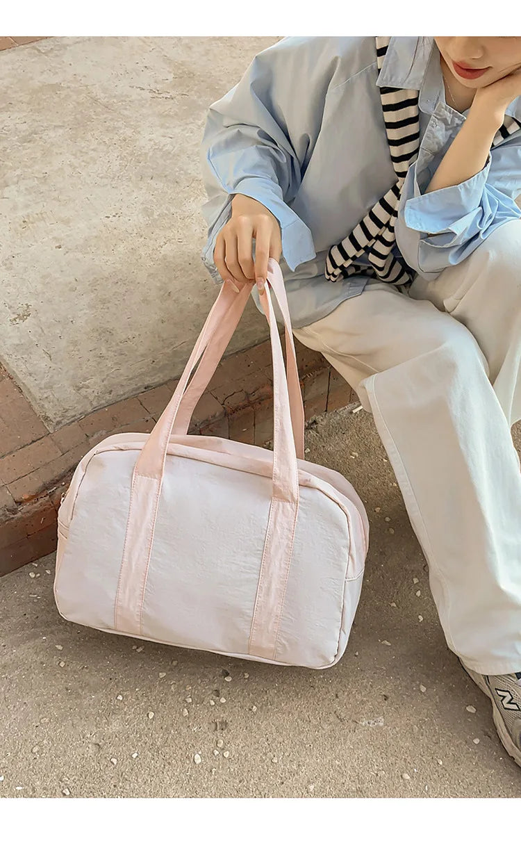 LIZAKOSHT  -  New Cute Shoulder Bag for Girls Simple Design Student Handle Bag  Bag for Textured Casual and Simple DesignTravel Daily Commute