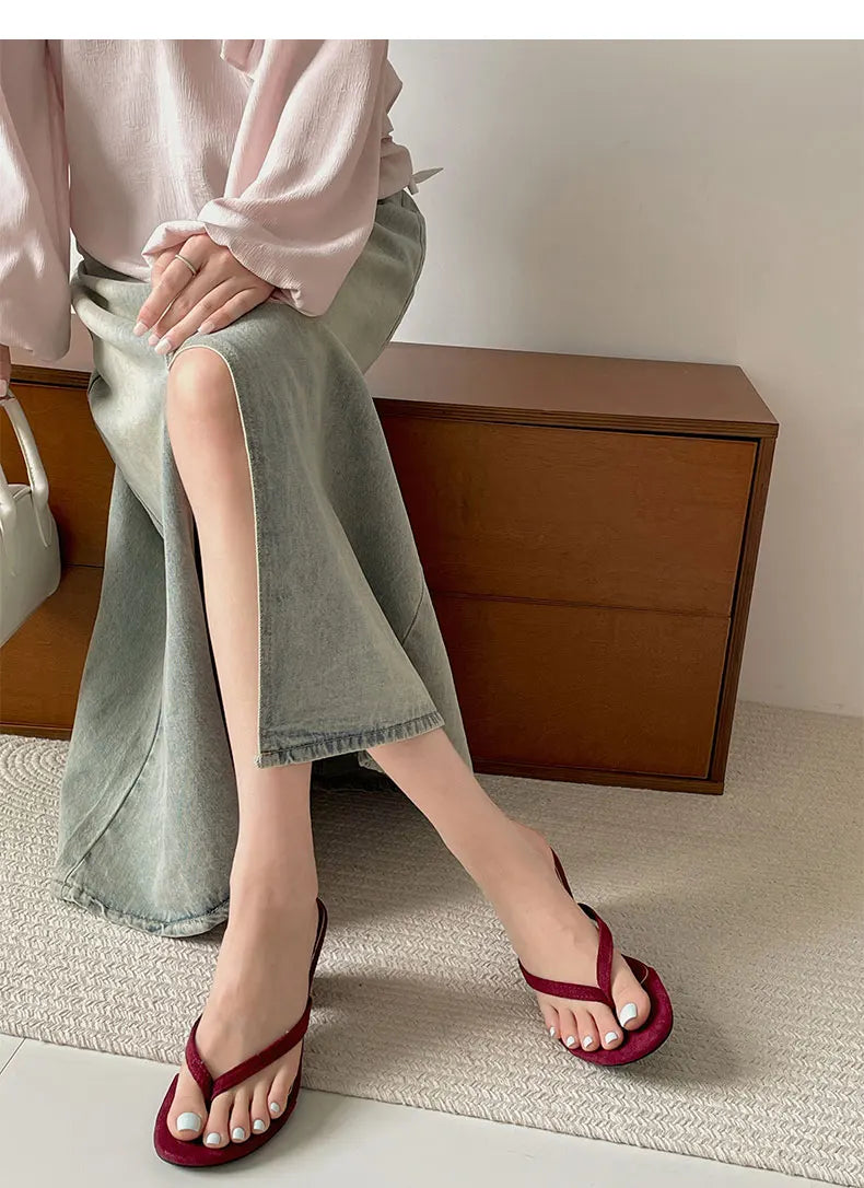 LIZAKOSHT  -  Designer Summer Women Clip Toe Slippers Fashion High Heels Stripper Party Pumps Mules Slide Shoes