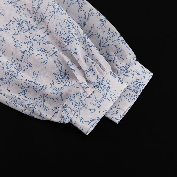 LIZAKOSHT  -  Commute Printed Female 2 Piece-Set Long Skirt Patchwork High Waist Short Top And Slim Maxi Skirt Sets New Women's Outfits