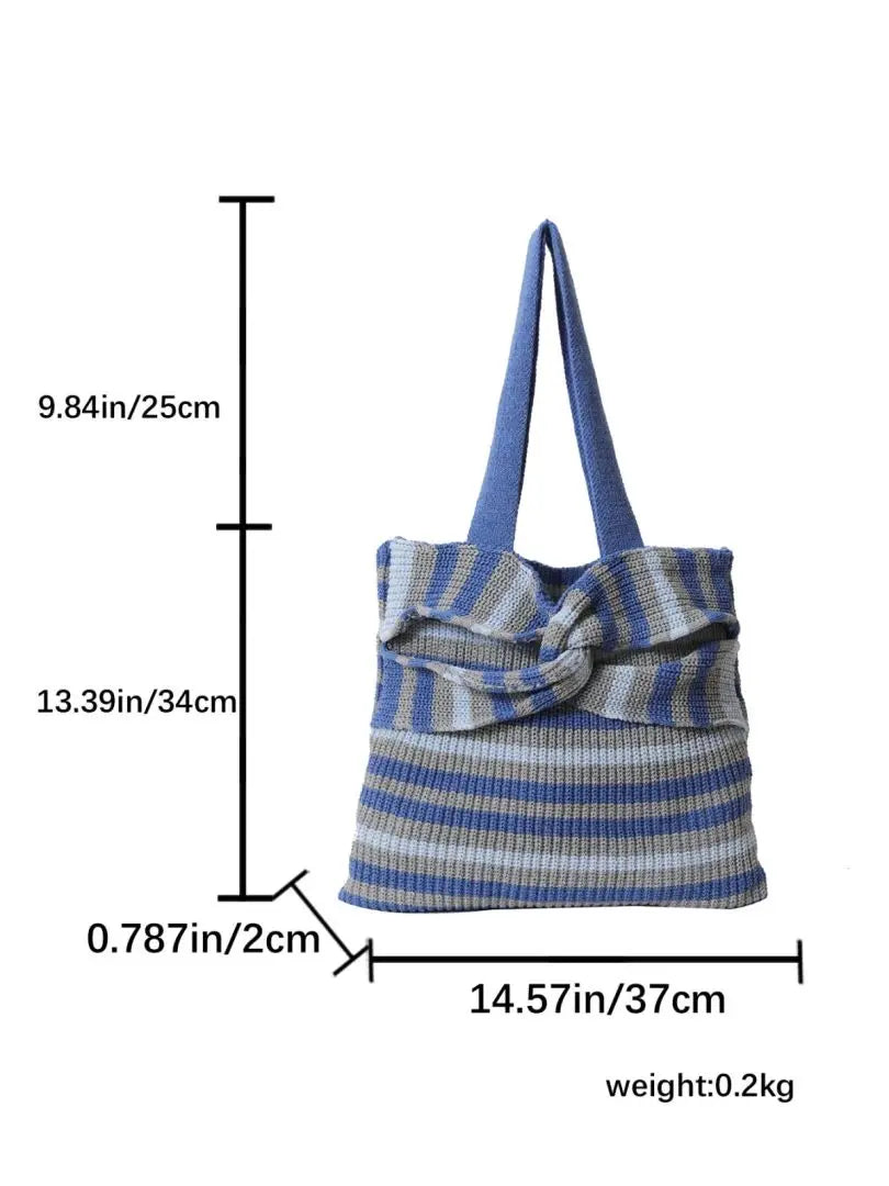 LIZAKOSHT  -  Trendy Designer Knit Shoulder Bags for Women Handbags and Purses New Fashion Casual Totes Messenger Bags High Quality