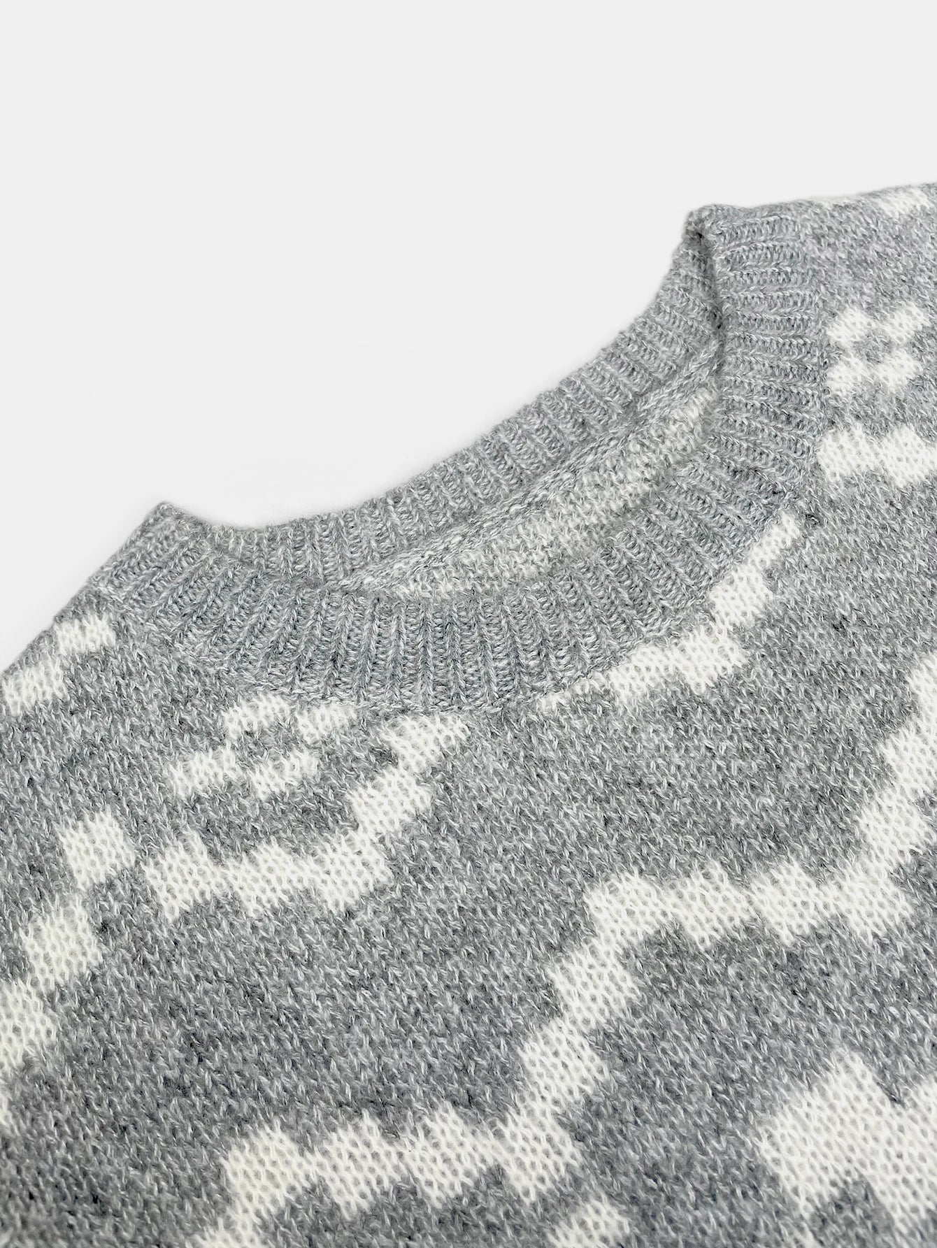 LIZAKOSHT  -  Autumn and winter new product half high collar snowflake Christmas multicolour loose casual knit sweater top female style