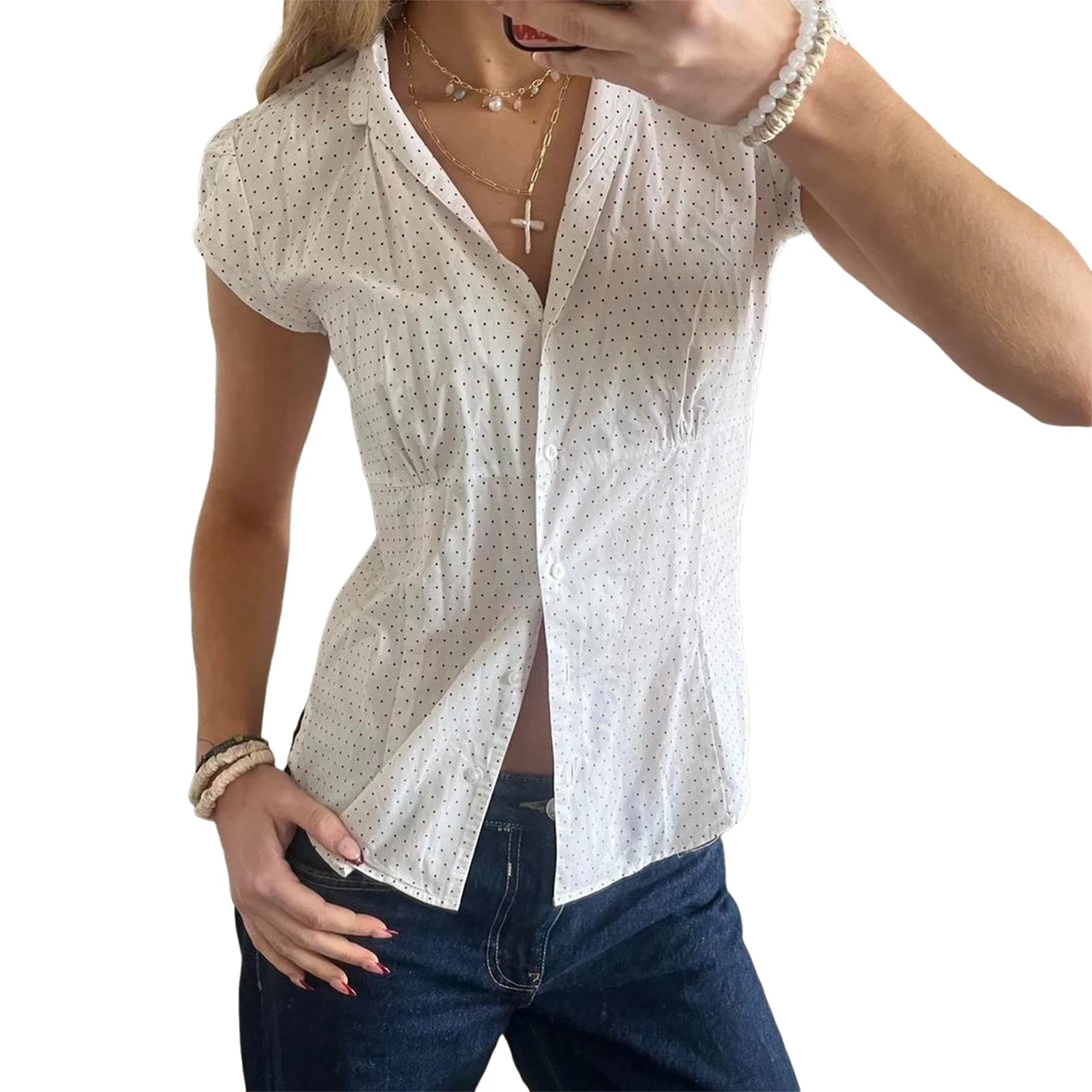 LIZAKOSHT  -  Women Floral Print Blouse V-Neck Sleeveless Tank Top with Ruffle Hem for Chic Summer Style and Beachwear