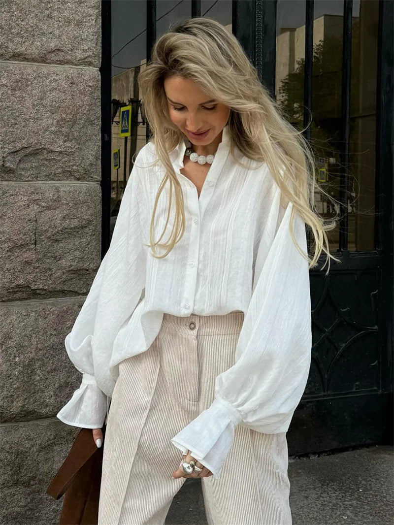 LIZAKOSHT  -  Autumn Loose Casual Wide-Leg Pants For Women Pure Cotton Fashion Patchwork Slim Fit Leisure Loose Female Long Pants