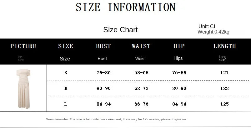 LIZAKOSHT  -  Women's Summer New One-Shoulder Elegant and Sexy Slim-Fit Pleated Bustier Dress