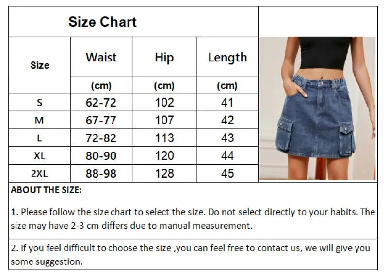 LIZAKOSHT  -  Y2k Denim Skirt Women Summer Short Skirts Female Vintage Washed Jeans Skirt Ladies Fashion High Waist Pocket Patchwork Faldas
