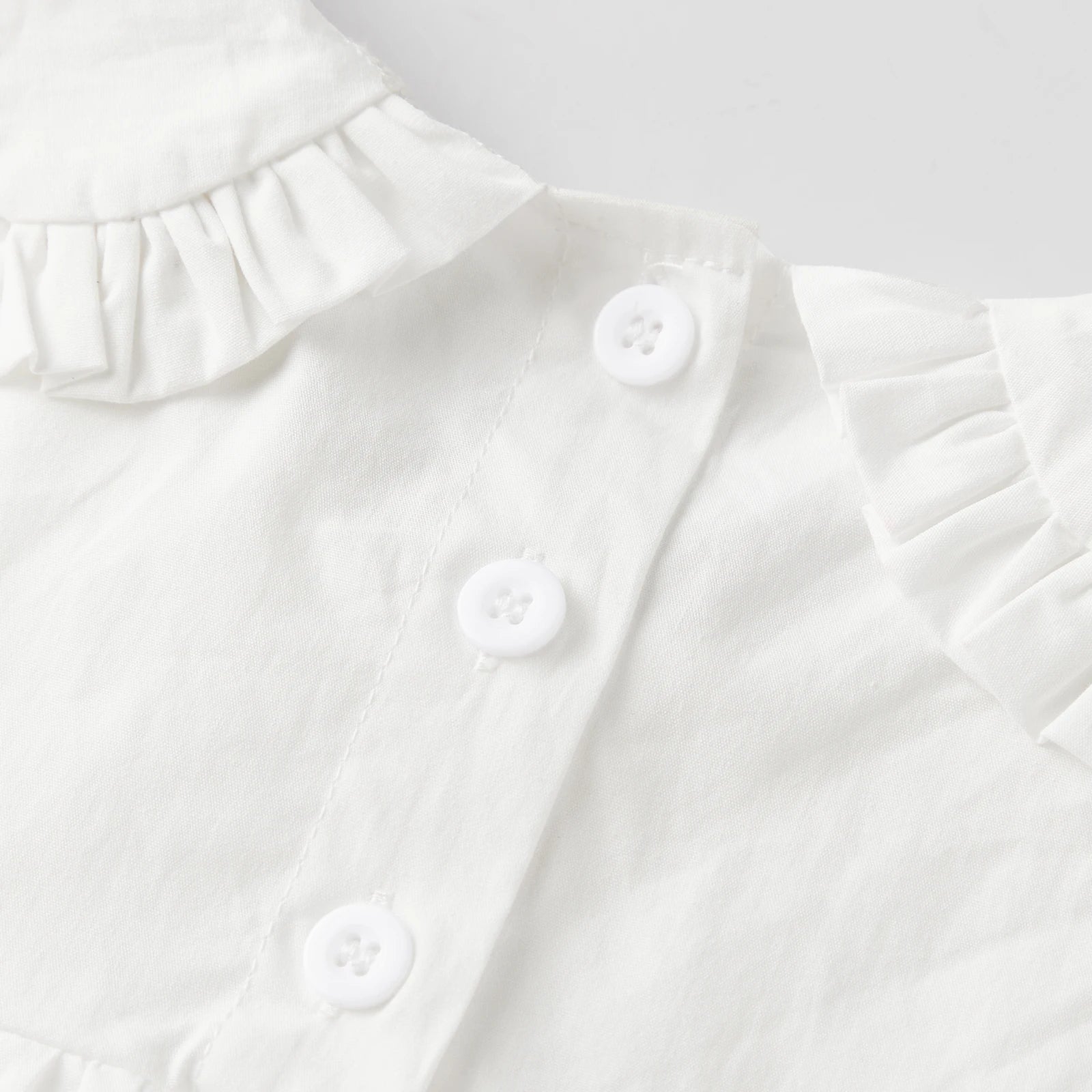 LIZAKOSHT  -  Women's Summer Doll Collar Blouse Short Sleeve A-Line Swing Shirts Solid Color Loose Ruffle Summer Casual Tops