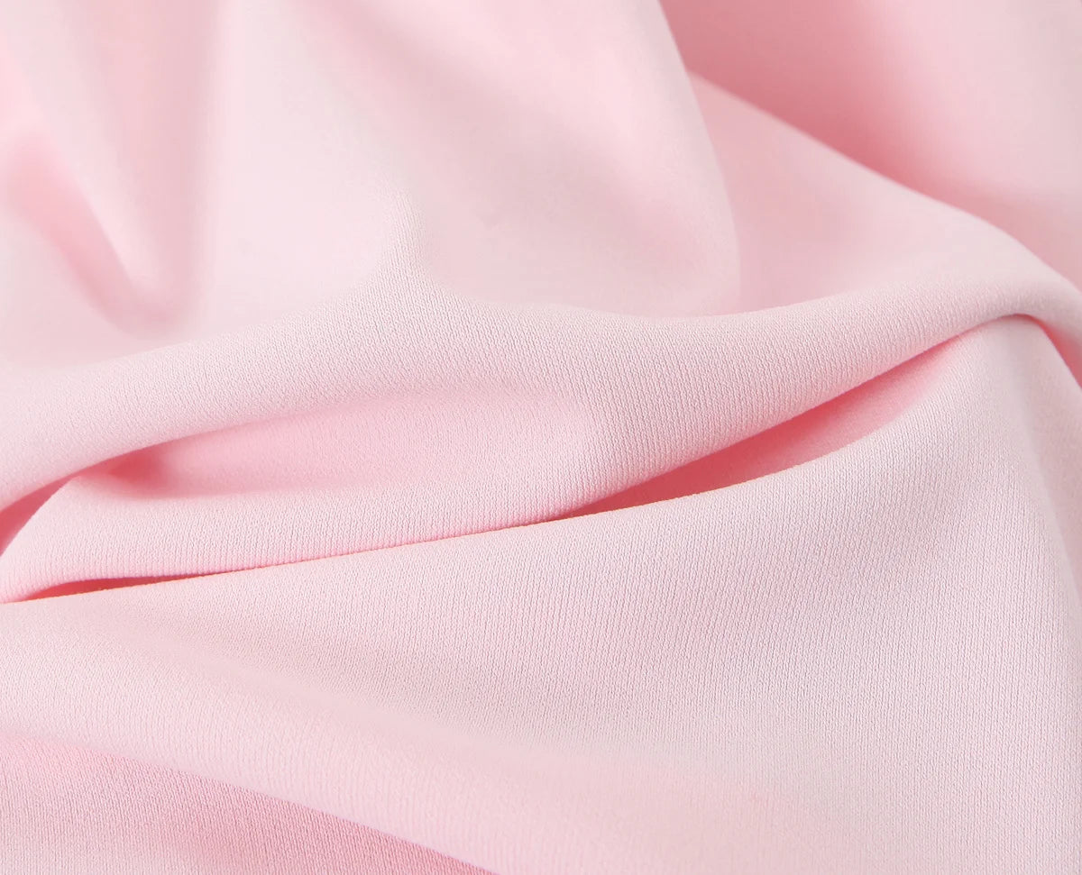 LIZAKOSHT  -  Elegant Ruched Strapless Dress Women Sexy Pastel Pink Off Shoulder Side Zipper Midi Dress 2025 New Summer Party Evening Dresses