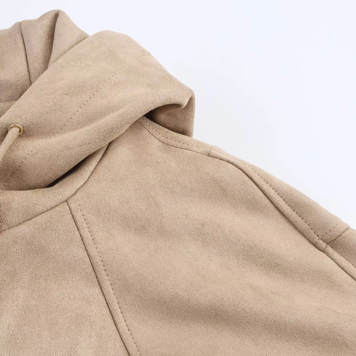 LIZAKOSHT  -  Retro Hooded Jacket Women Casual Loose Loose Zipper Coat Autumn Winter New Fashion Vintage Hoodies Simple Sweatshirt Female