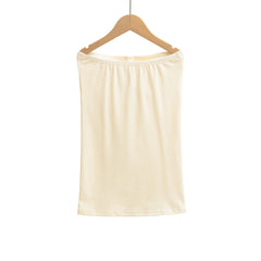 LIZAKOSHT  -  6 colors Summer Sexy Bow Lacing up Drawstring Collar Strapless Camis Women Elastic Back Tank Top Camisoles Skinny Vest Tee Gray