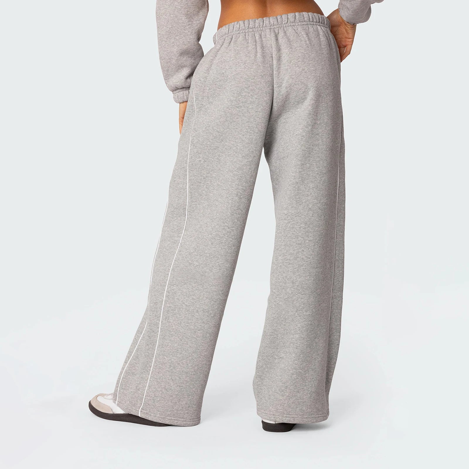 LIZAKOSHT  -  Women's Casual Joggers Sweatpants Spring Fall Drawstring High Waist Wide Leg Trousers Baggy Athletic Sweatpants