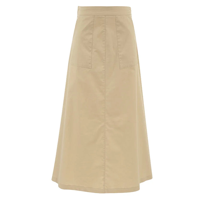 LIZAKOSHT  -  Commuting High Waisted A-line Skirt Spring New Khaki Suit Skirt Half Skirt Women's Clothing
