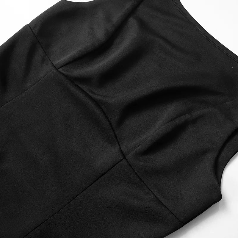 LIZAKOSHT  -  Women's Graduation Dress Y2k Mini Tank Dress Solid Sleeveless Flowy Short Dress Open Back above Knee Summer Short Dress