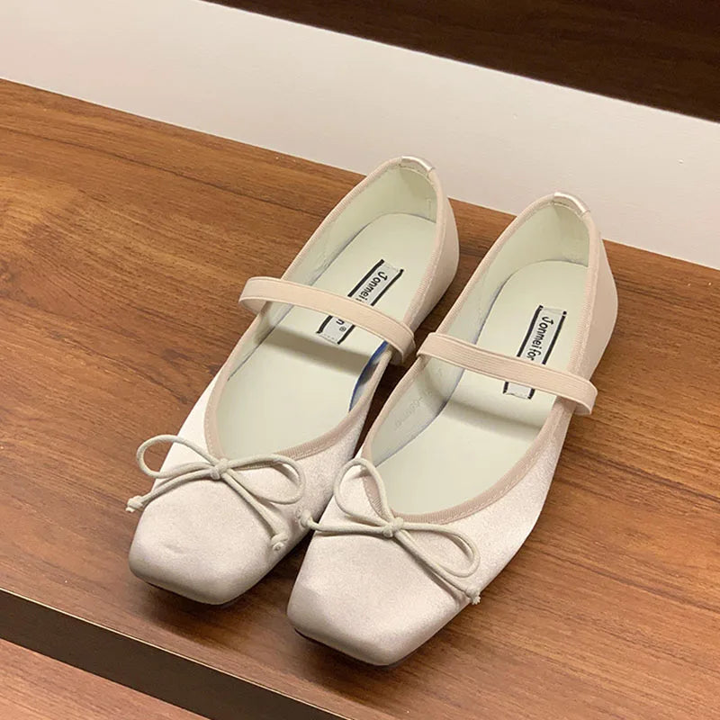 LIZAKOSHT  -  Spring New Candy Color Women Flat Shoes Fashion Round Toe Ladies Elegant Mary Jane Shoes Soft Ballerina Shoes New Woman