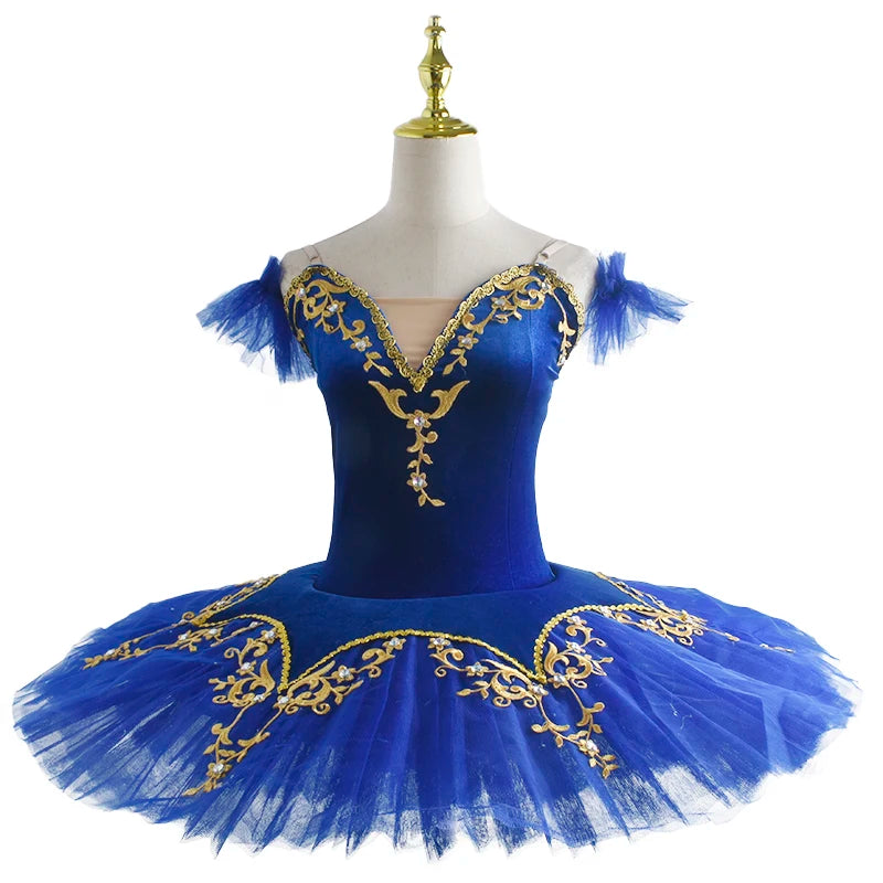 Children Professional Ballet Tutu For Kids Girls Red Swan Lake Ballet Dance Clothes Adult Pancake Ballerina Figure Skating Dress
