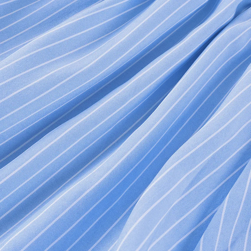LIZAKOSHT  -  Summer Striped Shorts Y2K Woman Clothes Casual Fashion Elastic Waist Mini Shorts Streetwear Girls Blue Short Pants
