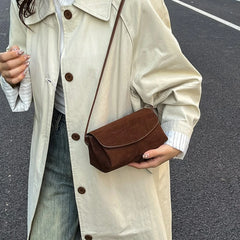 LIZAKOSHT  -  New Winter Crossbody Bag Women Fashion Simple and Versatile for Daily Wear Shoulder Bag Small Square Textured Casual Evening Bag
