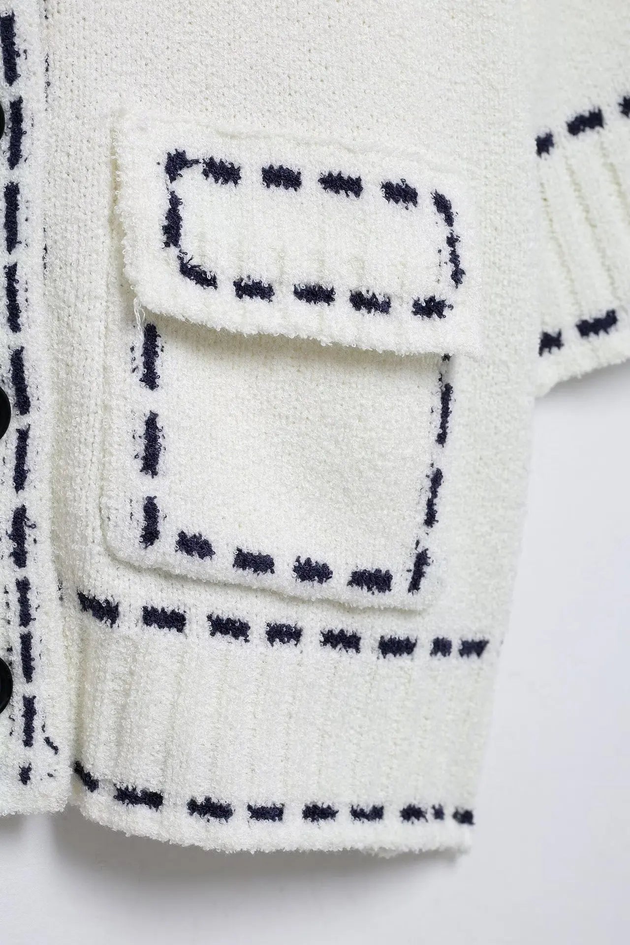 LIZAKOSHT  -  Elegant Knitted Cardigan Coat Women Fashion Single-Breasted Pockets Short Sleeve Crop Sweater 2025 New Summer Casual Slim Tops