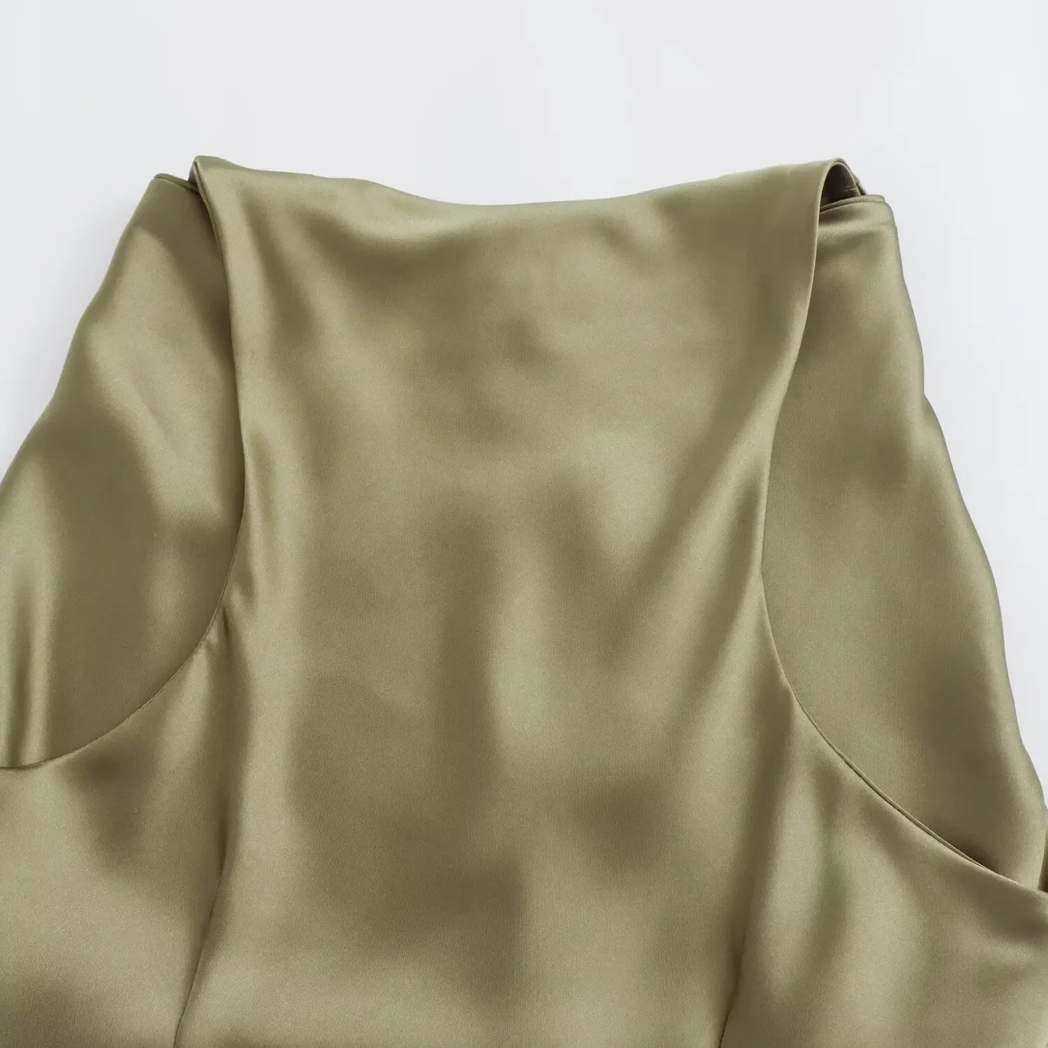 LIZAKOSHT  -  Summer New Women Sleeveless Dress Fashion Temperament Sexy Silk Satin Texture Solid Color Midi Long Dress Women Elegant