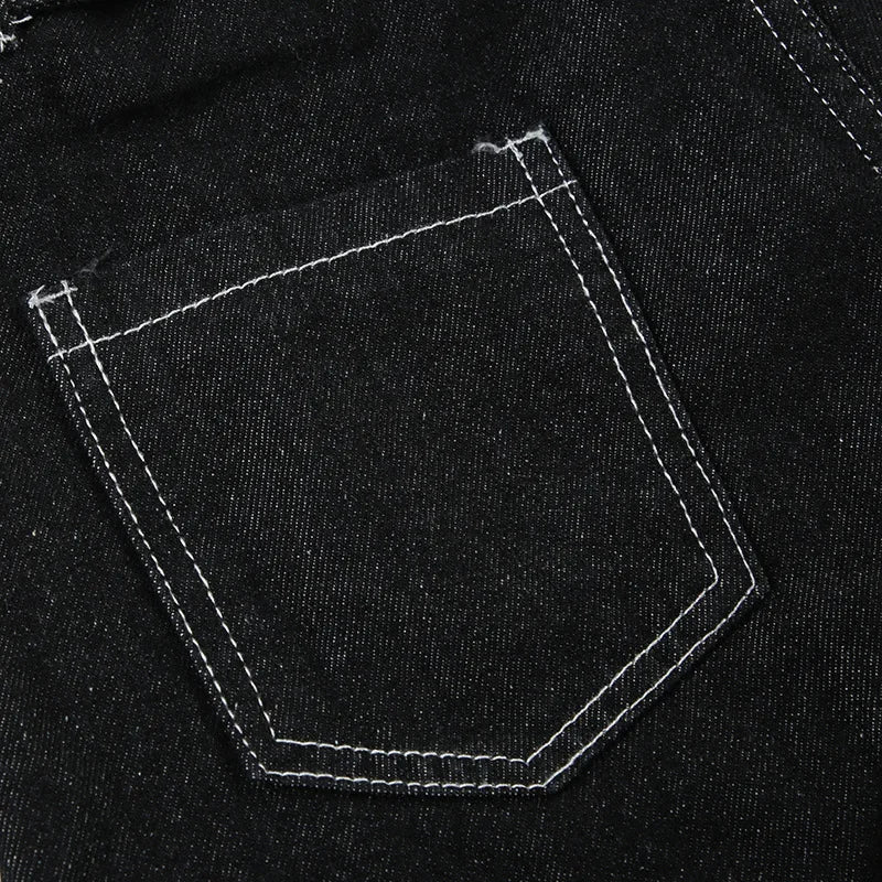 LIZAKOSHT  -  New Punk Gothic Denim Pants Women Y2K Vintage Streetwear Harajuku Y2k E-girl High Waist Wide Leg Pants Emo Alt Jeans Femme