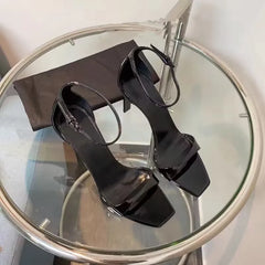 LIZAKOSHT  -  Summer thin heel peep toe women sandals buckle strap heels