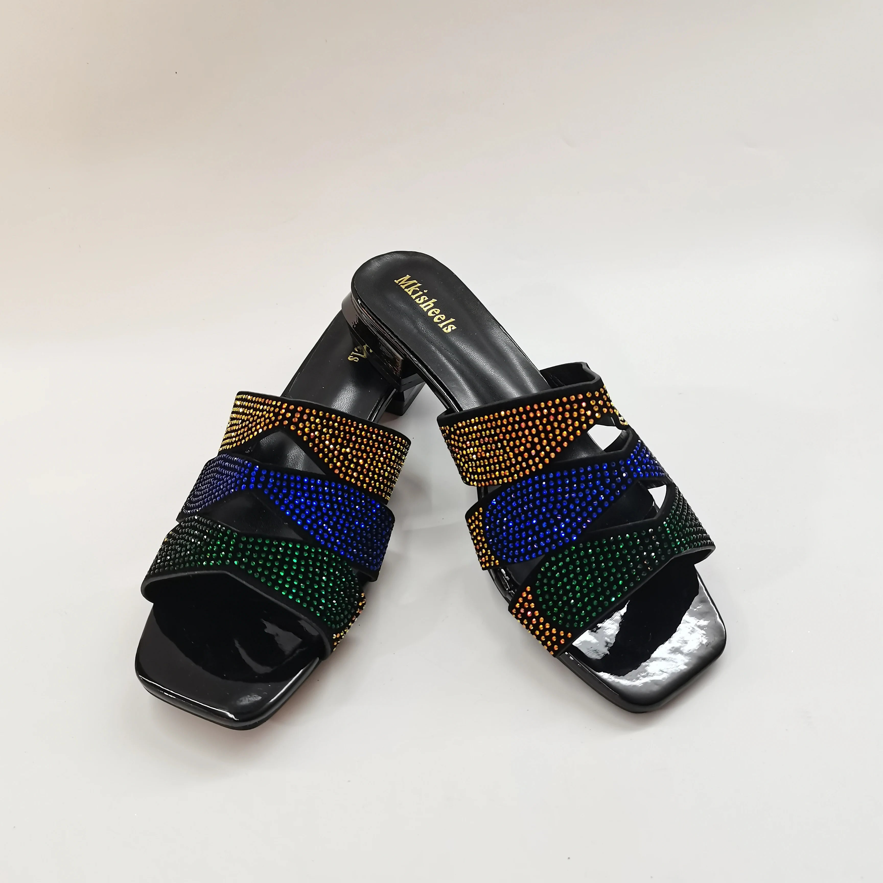 LIZAKOSHT  -  Ladies Open Toe Comfortable Sandals Latest Nigerian Party Italian Lower Heels Autumn Slipper for Wedding Summer Slip